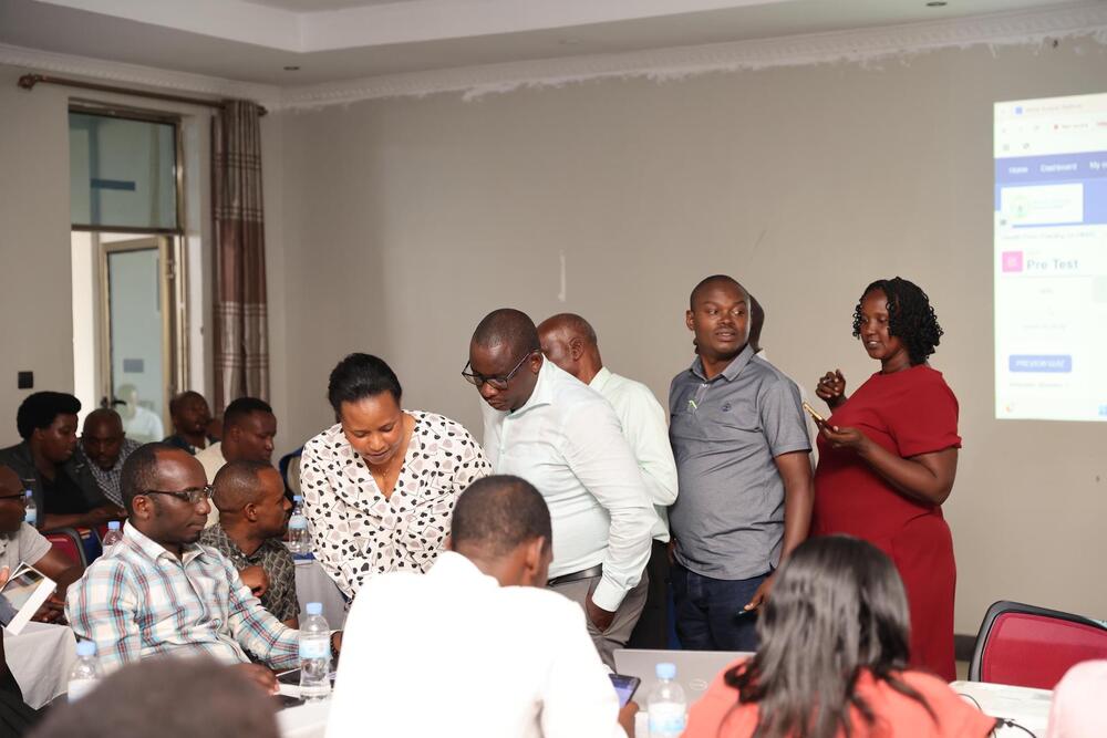 Health post operators received hands-on guidance