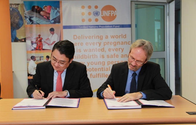 The United Nations Population Fund (UNFPA) signed an MOU with the embassy of the Republic of Korea in Rwanda