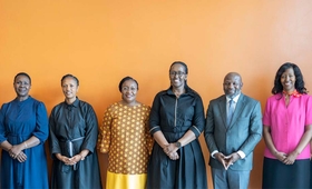 UNFPA East and Southern Africa Regional Director, Ms. Lydia Zigomo meets with the First Lady of Rwanda H.E. Jeannette Kagame at 