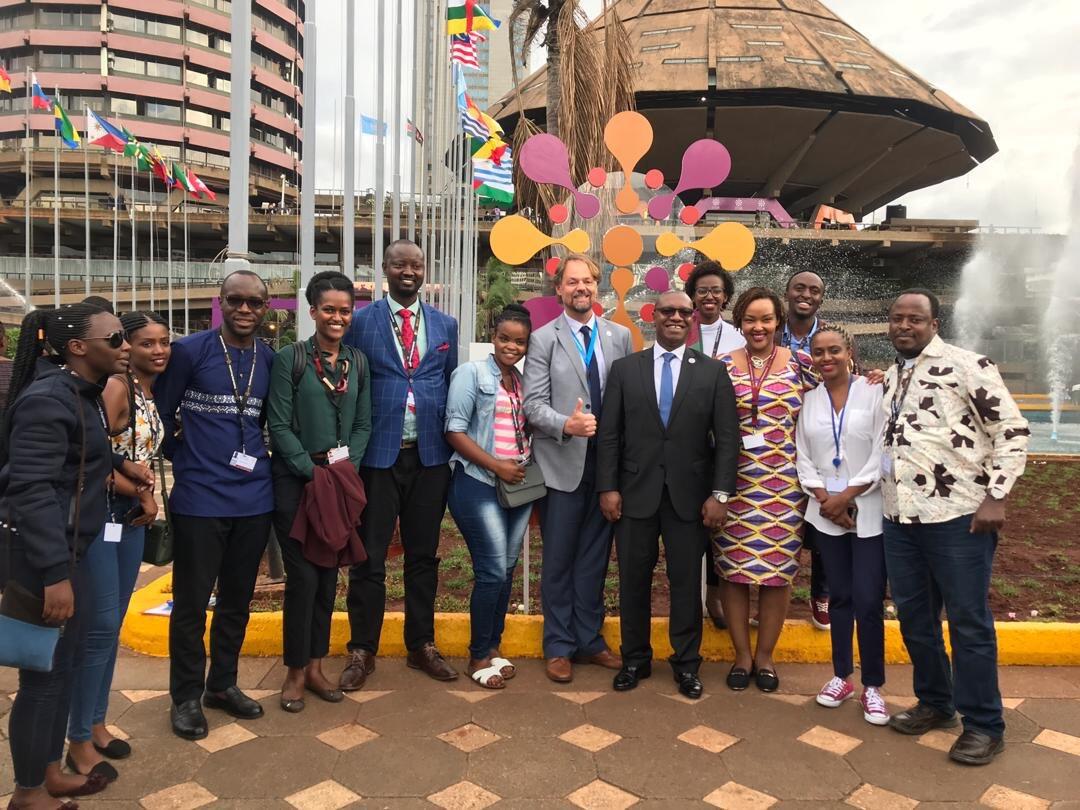 Rwanda delegation at the closing of Nairobi Summit 